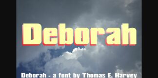 Deborah Font Poster 1
