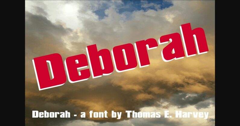 Deborah Font Poster 4