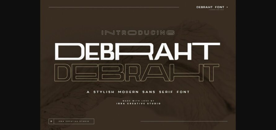 Debraht Font Poster 3