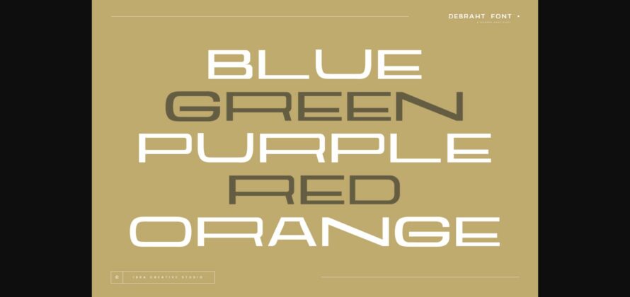 Debraht Font Poster 6