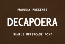 Decapoera Font Poster 1