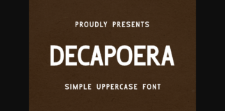 Decapoera Font Poster 1