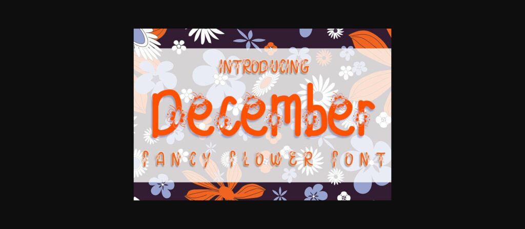 December Font Poster 3