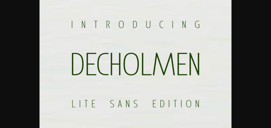 Decholmen Font Poster 3