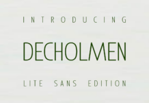 Decholmen Font Poster 1