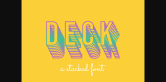 Deck Font Poster 1