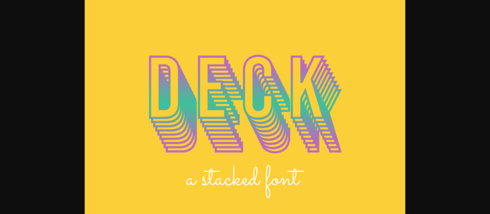 Deck Font Poster 1