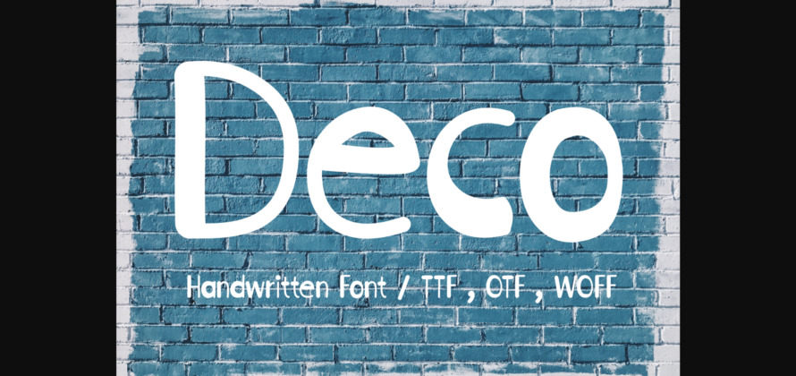 Deco Font Poster 3