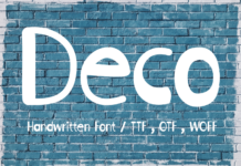 Deco Font Poster 1