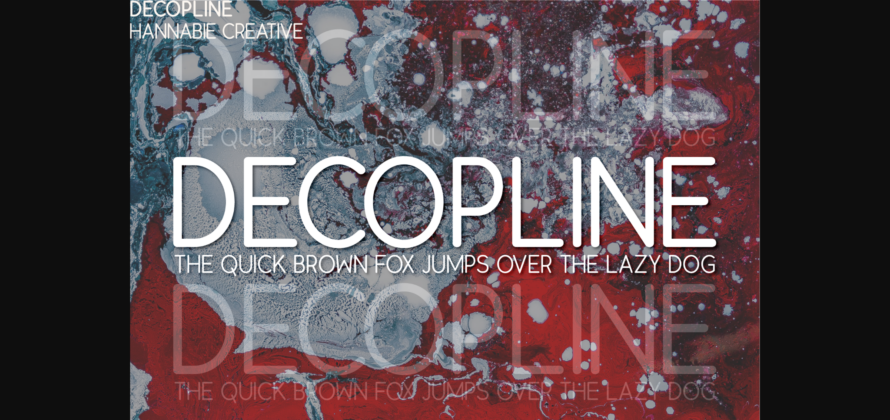 Decopline Font Poster 3