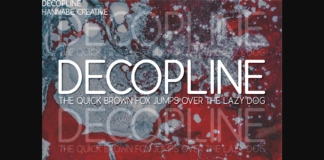 Decopline Font Poster 1