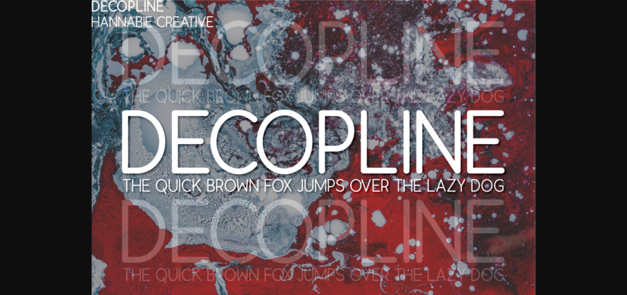 Decopline Font Poster 1