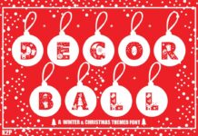 Decor Ball Font Poster 1