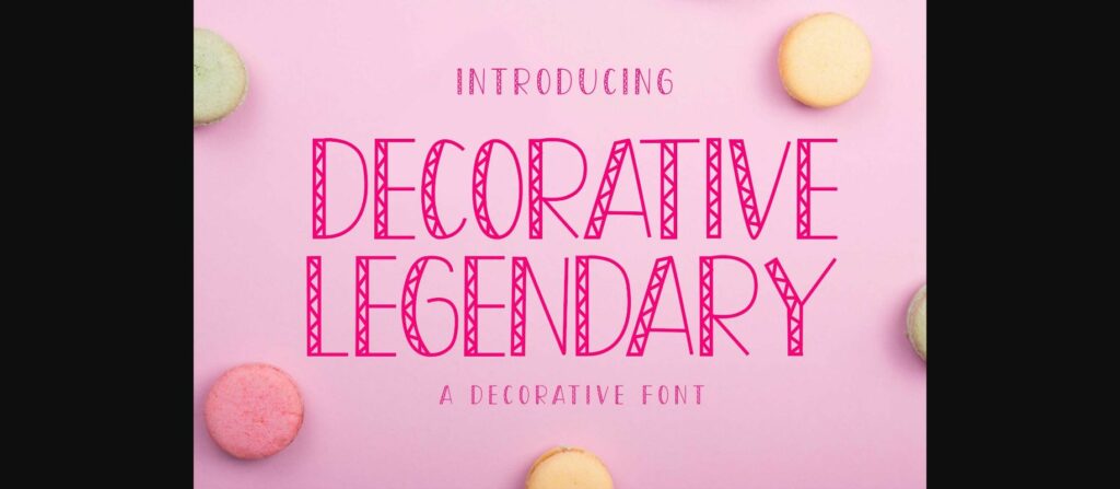 Decorative Legendary Font Poster 3