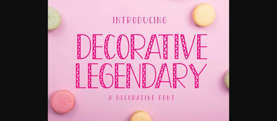 Decorative Legendary Font Poster 3