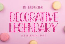 Decorative Legendary Font Poster 1
