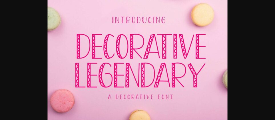 Decorative Legendary Font Poster 1