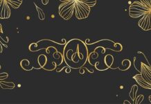 Decorative Monogram Font Poster 1