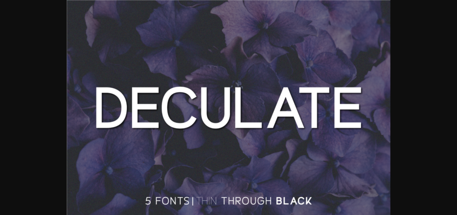 Deculate Font Poster 3