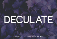 Deculate Font Poster 1