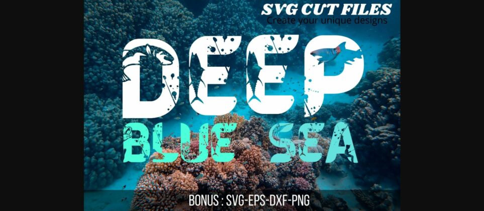 Deep Blue Sea Font Poster 3