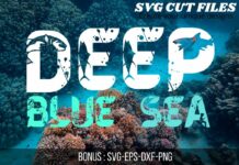 Deep Blue Sea Font Poster 1