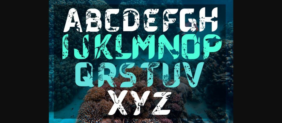 Deep Blue Sea Font Poster 4