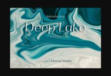 Deep Lake Font Poster 1