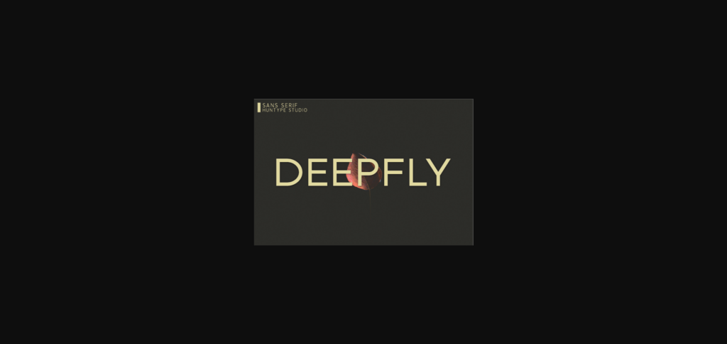 Deepfly Font Poster 3