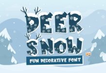 Deer Snow Font Poster 1