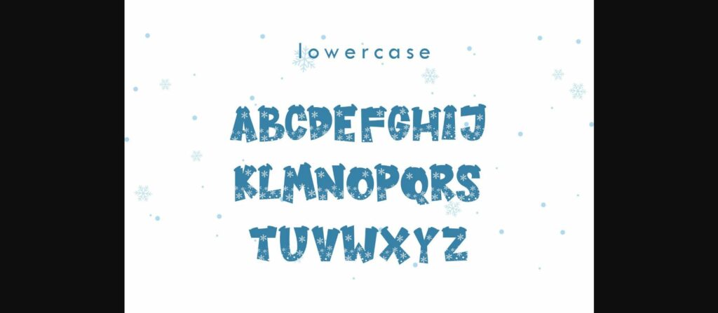 Deer Snow Font Poster 8