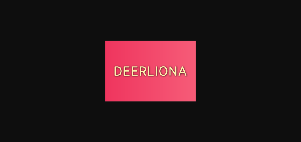 Deerliona Font Poster 3