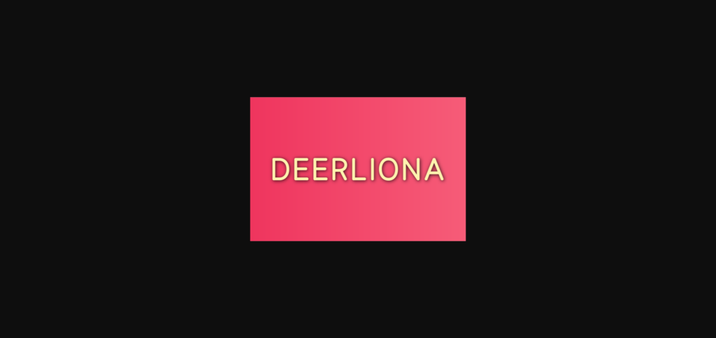 Deerliona Font Poster 1