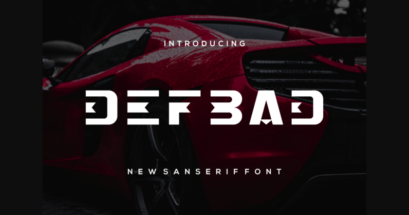 Defbad Font Poster 3