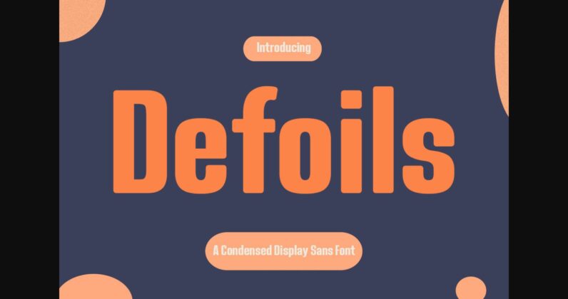 Defoils Font Poster 3