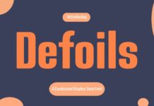 Defoils Font Poster 1