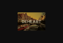 Deheart Font Poster 1