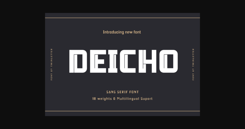 Deicho Font Poster 3