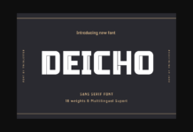 Deicho Font Poster 1