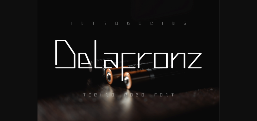 Delafronz Font Poster 3