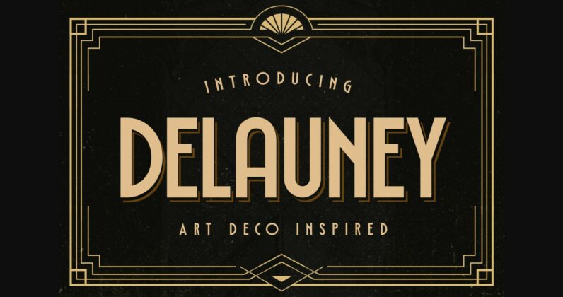 Delauney Font Poster 3