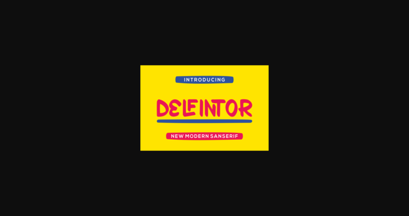 Delfintor Font Poster 3