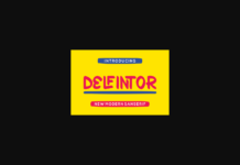 Delfintor Font Poster 1