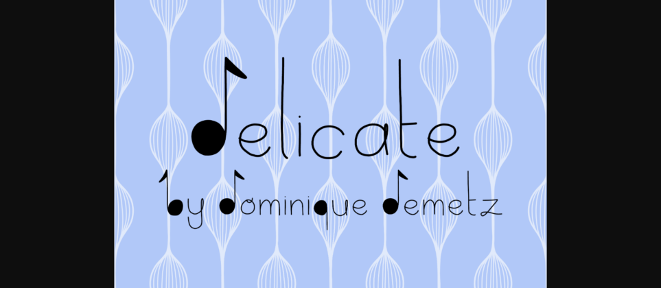 Delicate Font Poster 1
