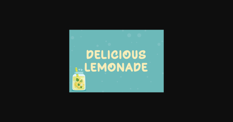 Delicious Lemonade Font Poster 3