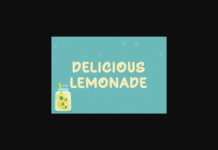 Delicious Lemonade Font Poster 1