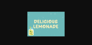 Delicious Lemonade Font Poster 1