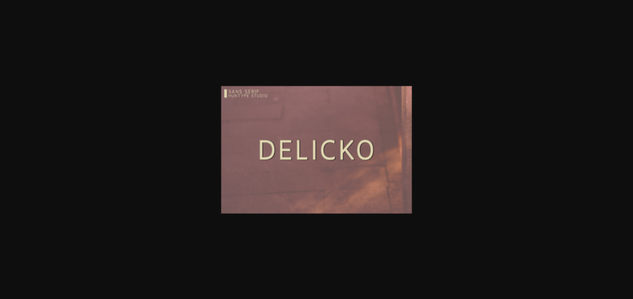 Delicko Font Poster 3