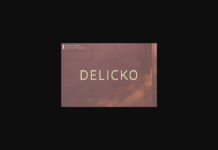Delicko Font Poster 1
