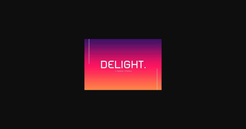 Delight Font Poster 1